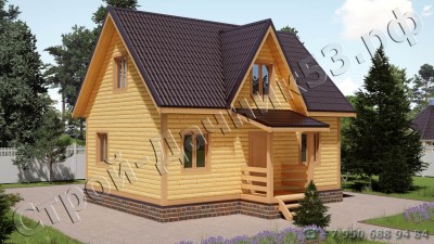 Проект каркасно-щитового дома Д–58